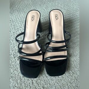 Nordstrom Rack Black Strappy Women's Heels size 8.5